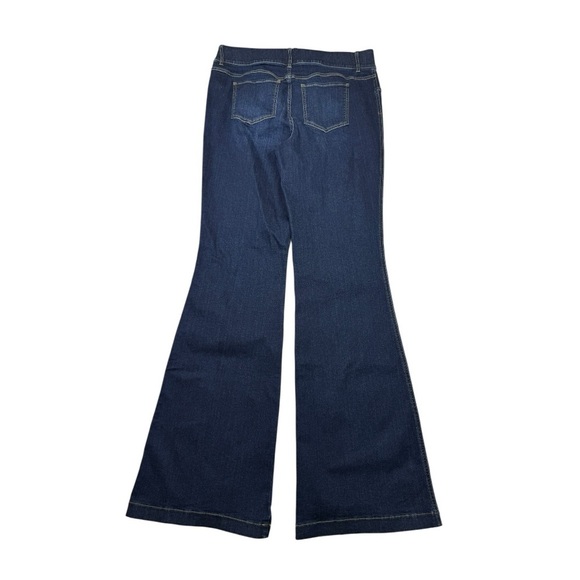 Spanx EveryWear Flare Midnight Shade High Rise Long Jeans - Picture 9 of 13